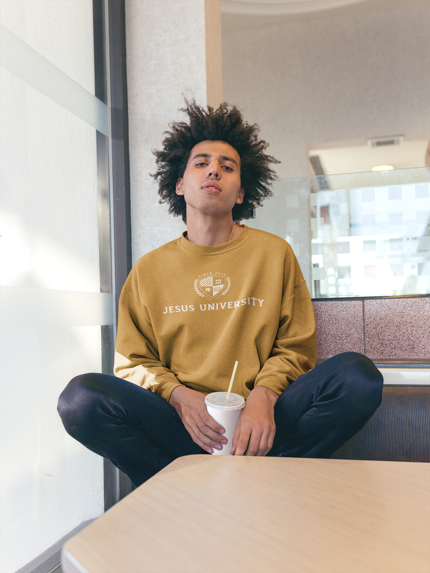 Jesus University JU Collegiate Emblem Sweatshirt