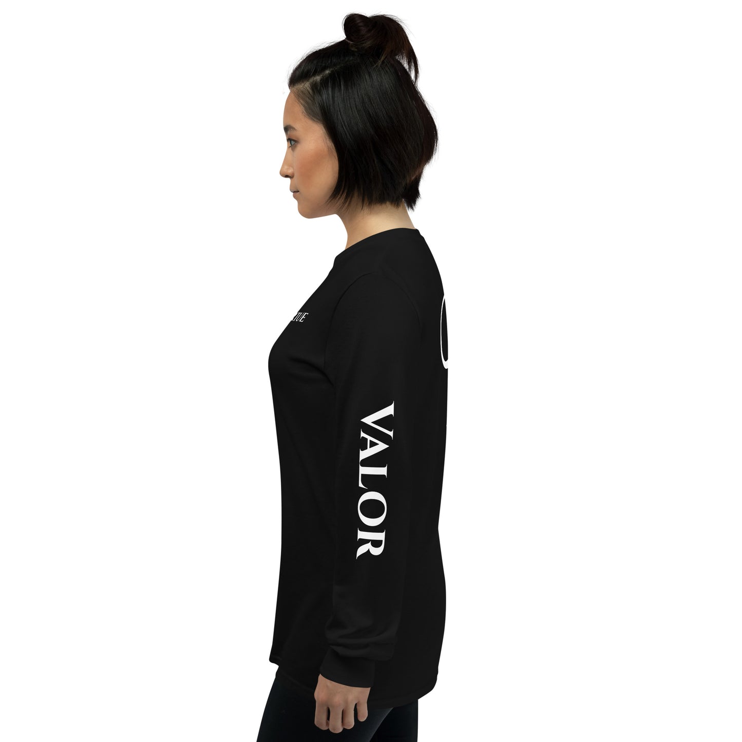 Valor & Virtue Long Sleeve Cursive V Unisex Tee