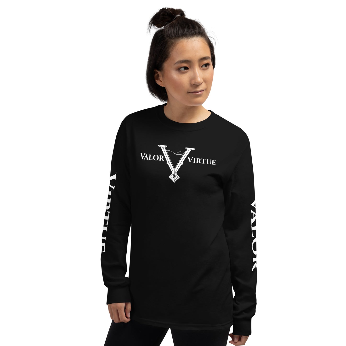 Valor & Virtue Long Sleeve Cursive V Unisex Tee