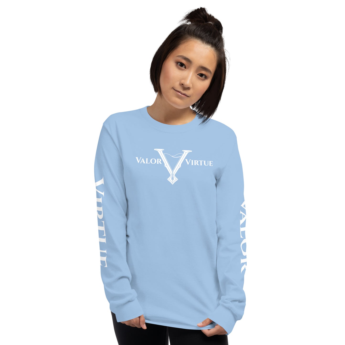 Valor & Virtue Long Sleeve Cursive V Unisex Tee