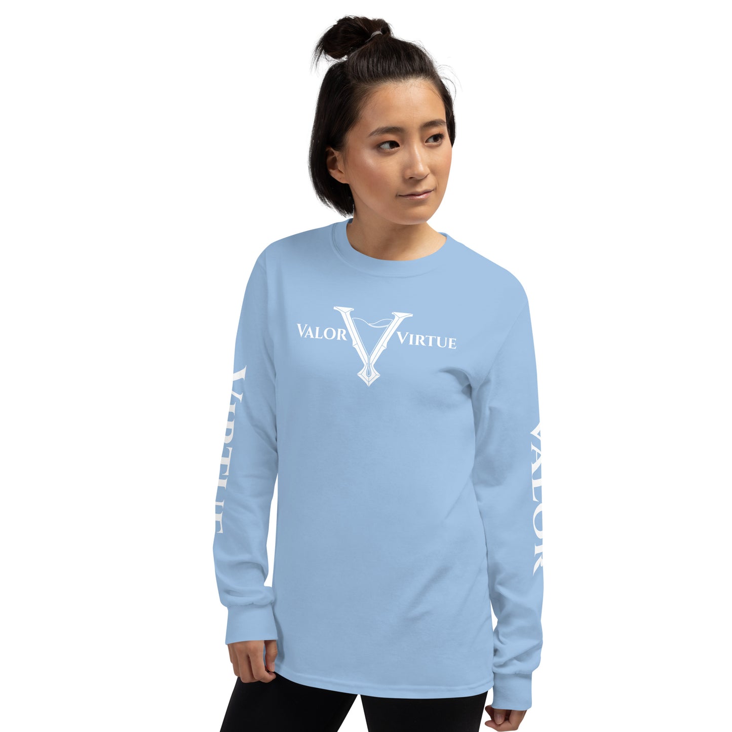 Valor & Virtue Long Sleeve Cursive V Unisex Tee