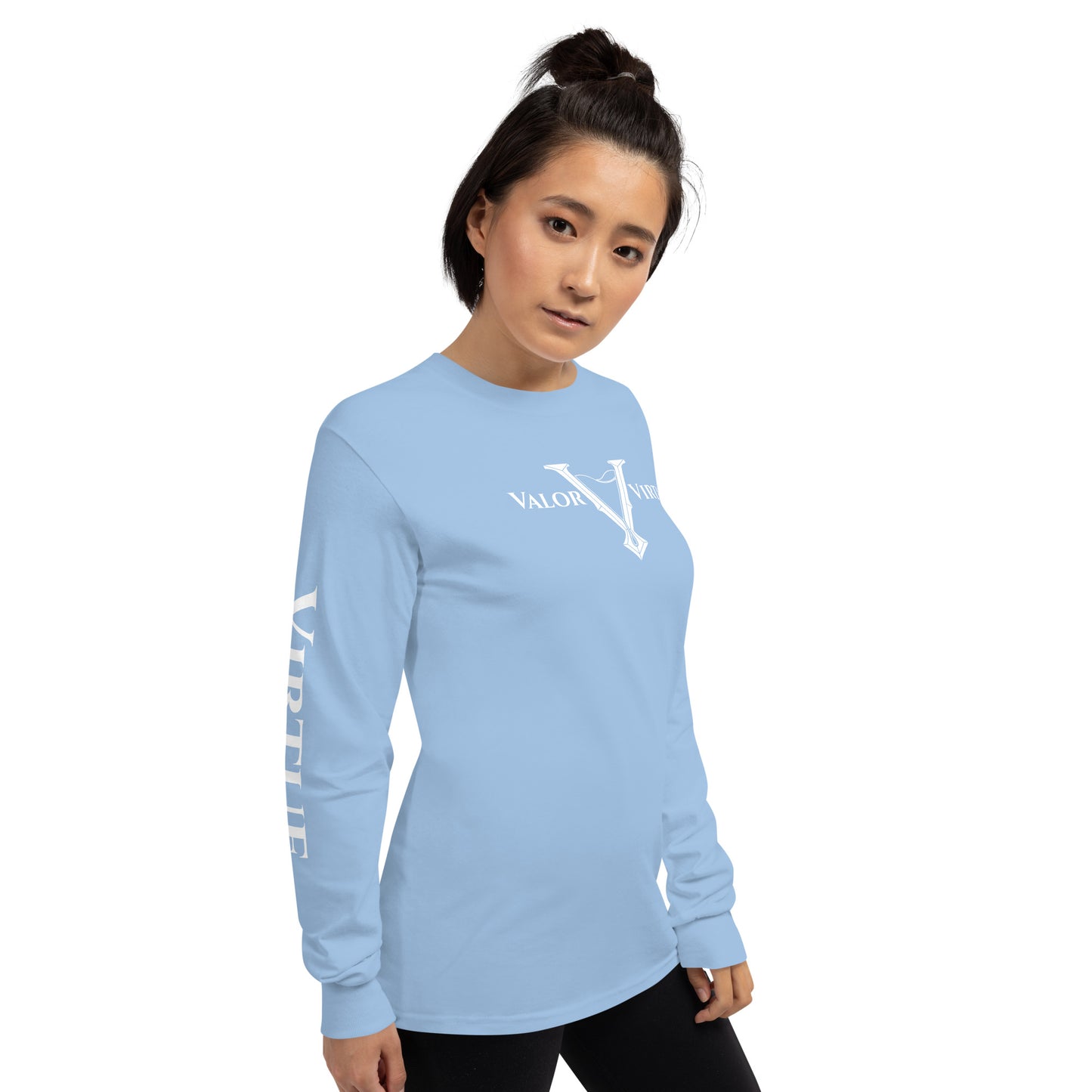 Valor & Virtue Long Sleeve Cursive V Unisex Tee