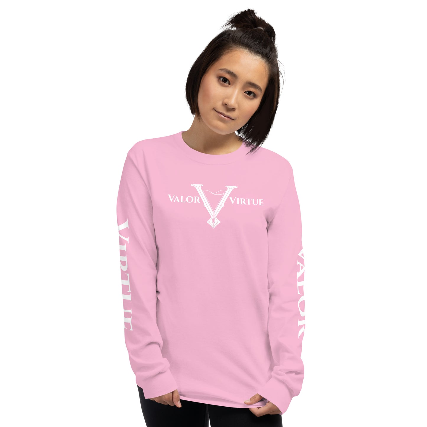 Valor & Virtue Long Sleeve Cursive V Unisex Tee