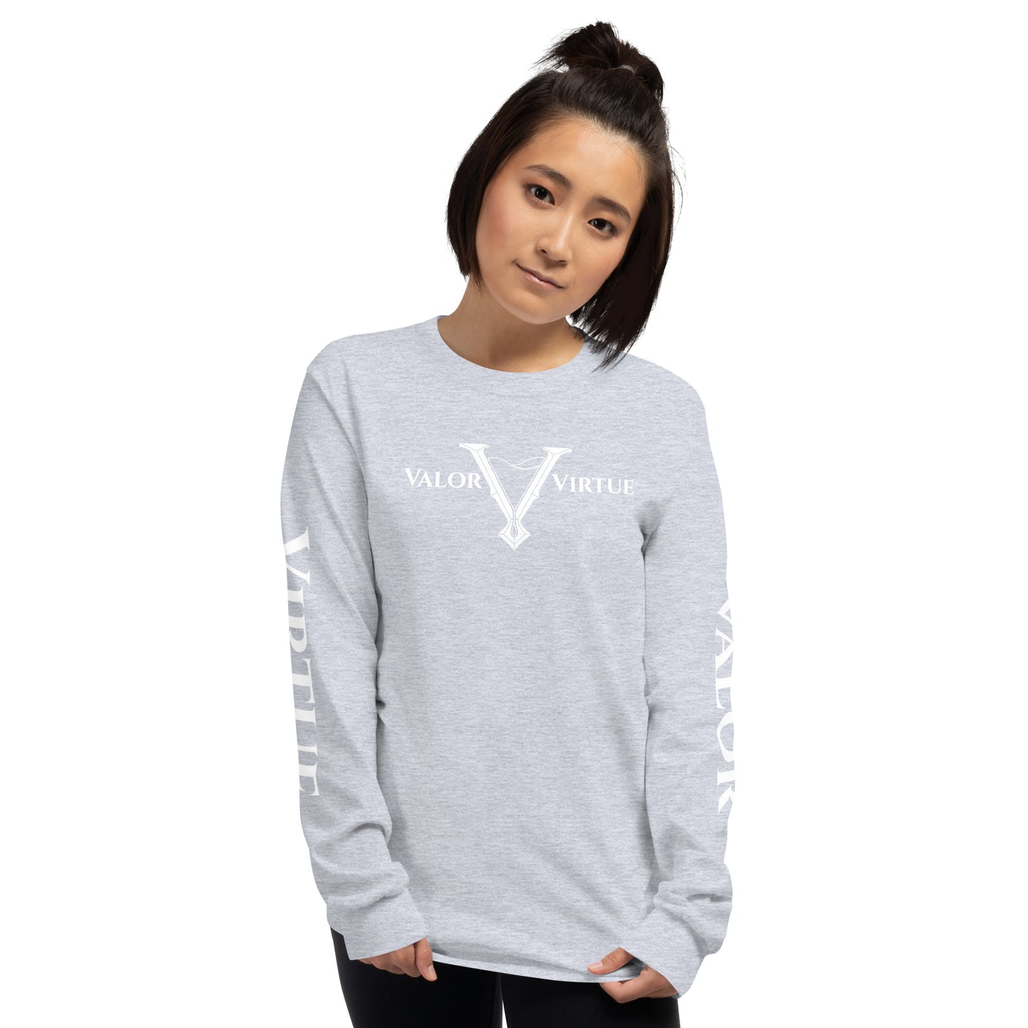 Valor & Virtue Long Sleeve Cursive V Unisex Tee
