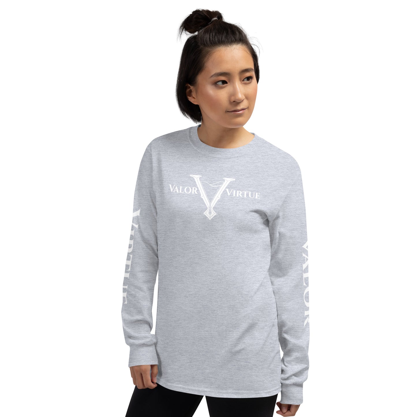 Valor & Virtue Long Sleeve Cursive V Unisex Tee