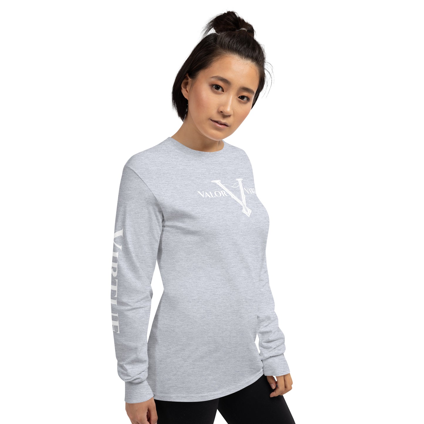 Valor & Virtue Long Sleeve Cursive V Unisex Tee