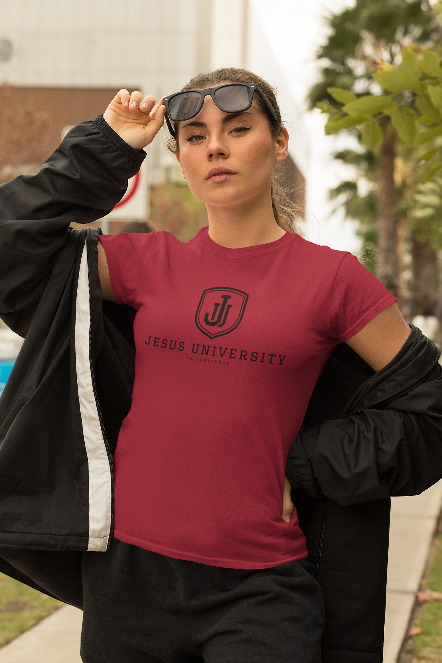 Jesus University JU VV Emblem Longsleeve T-Shirt