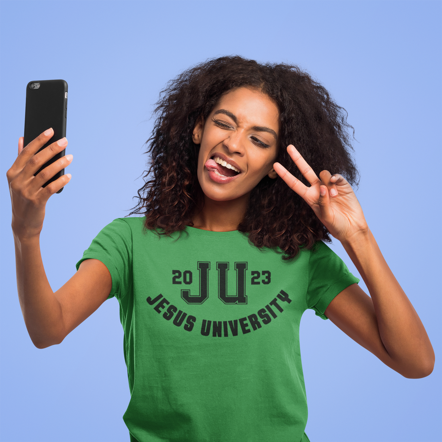 Jesus University JU 2023 Black Logo T-Shirt