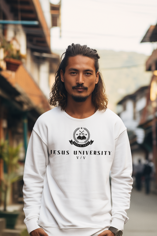 Jesus University JU VV Emblem Black Logo Sweatshirt
