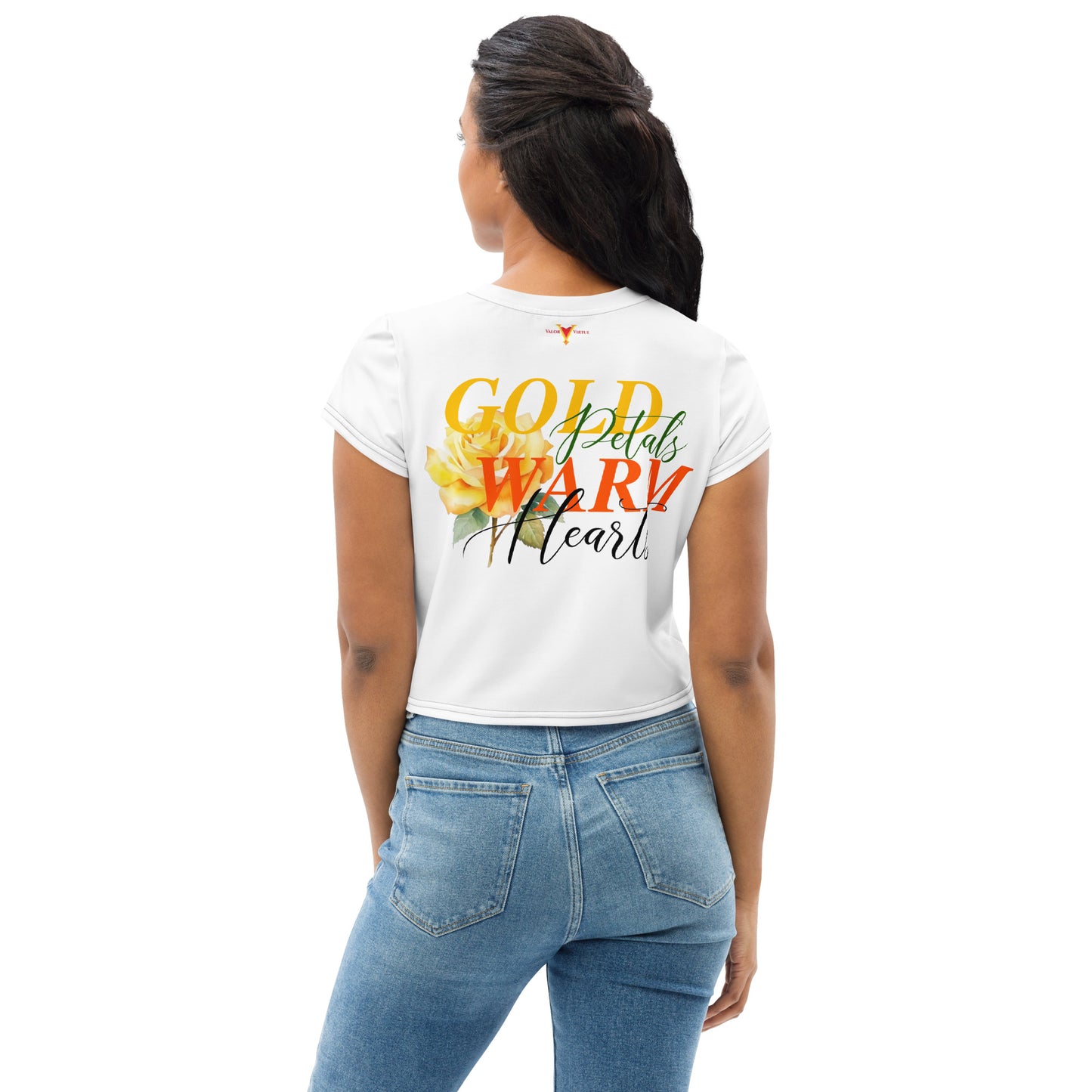 Valor & Virtue Blossom Crop Tee