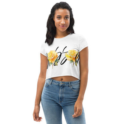 Valor & Virtue Blossom Crop Tee