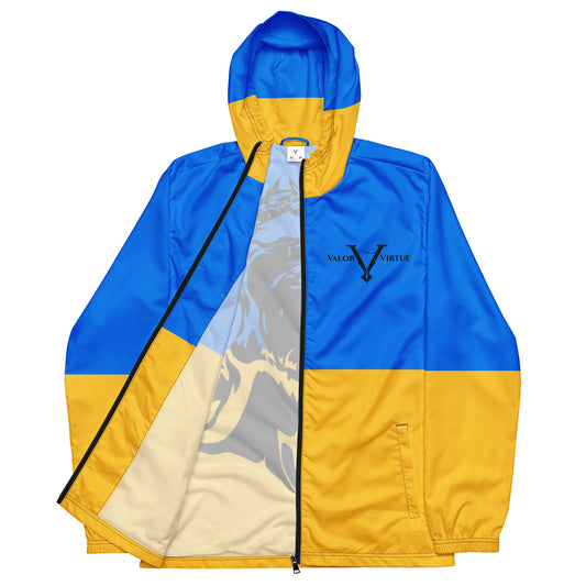 Valor & Virtue Windbreaker Gold and Blue