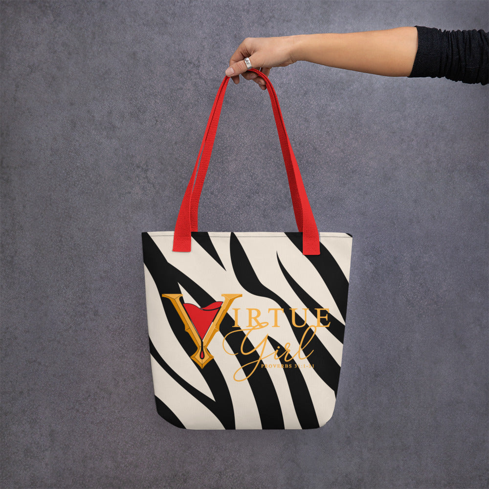 Valor & Virtue Tote Bag Gold