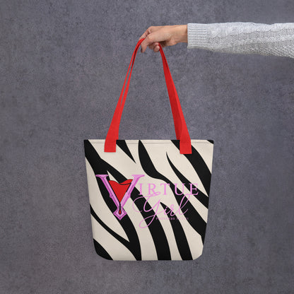 Valor & Virtue Tote Bag Pink