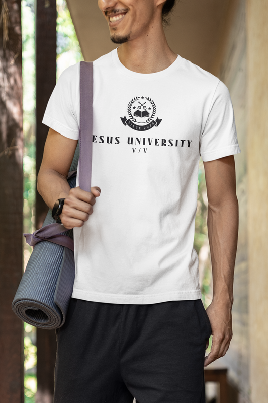 Jesus University JU VV Emblem Black Logo T-Shirt