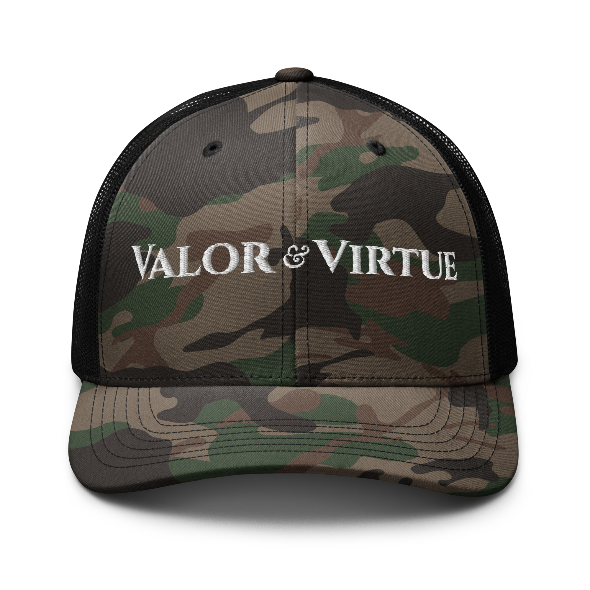 Victoria secret camo trucker top hat