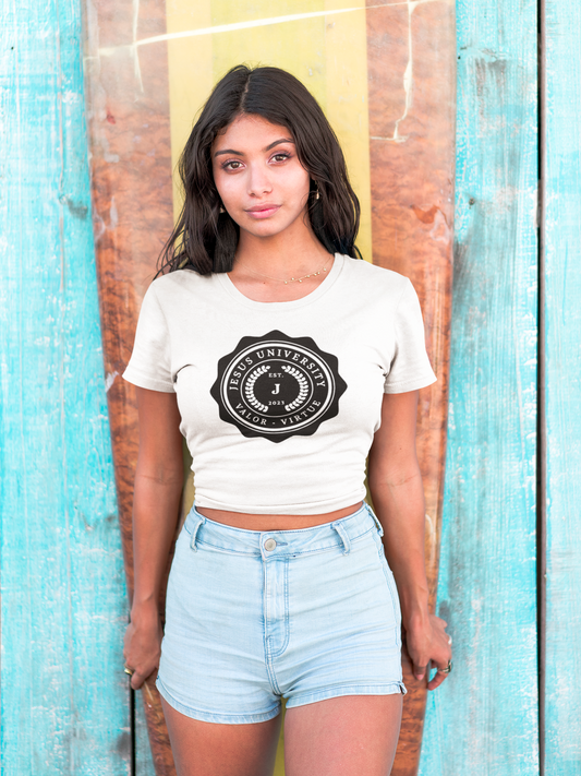 Jesus University JU Crest Black Logo T-Shirt