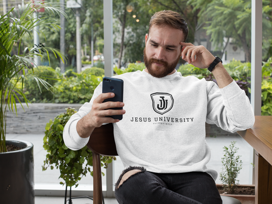Jesus University Shield Black Logo Sweatshirt