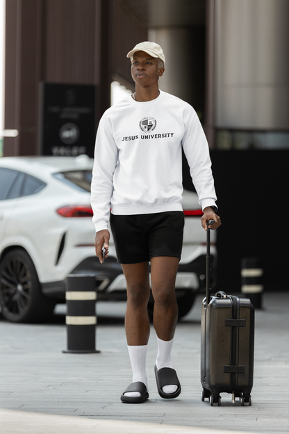 Jesus University JU Collegiate Emblem Black Logo Sweatshirt