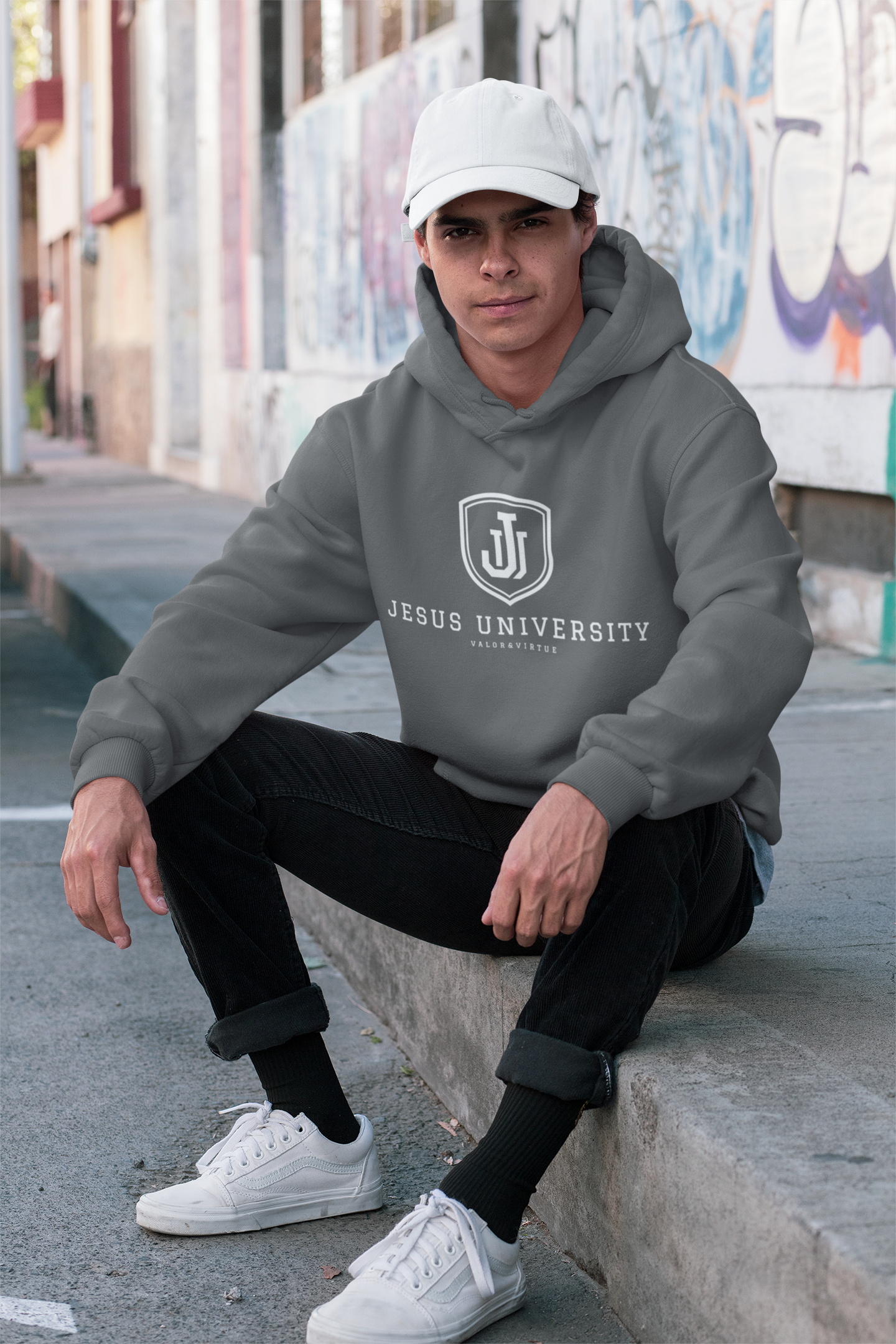 Jesus University Shield Logo Hoodie