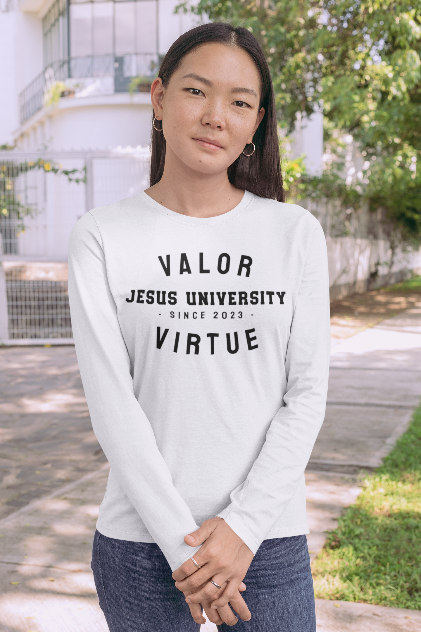 Jesus University JU Since 2023 Longsleeve Black Logo T-Shirt