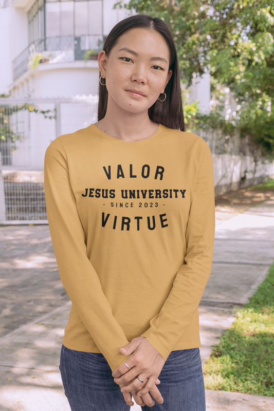 Jesus University JU Since 2023 Longsleeve Black Logo T-Shirt