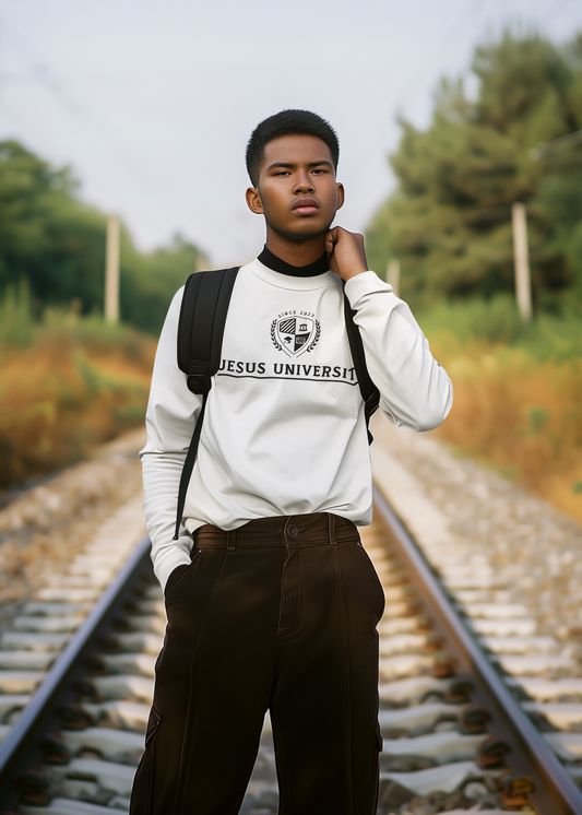 Jesus University JU Collegiate Emblem Longsleeve T-Shirt