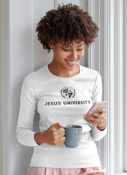 Unisex Jesus University (JU) "Chambers" Collegiate Long-sleeved T-Shirt