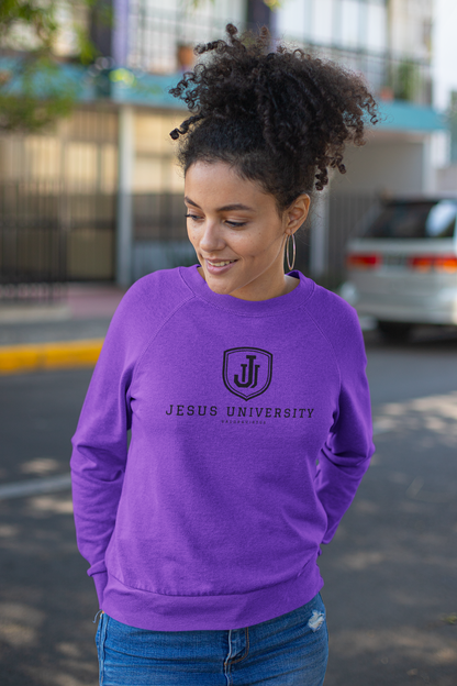 Jesus University Shield Black Logo Sweatshirt