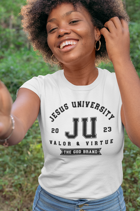 Jesus University JU The God Brand Black Logo T-Shirt