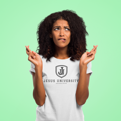 Jesus University Shield Black Logo T-Shirt