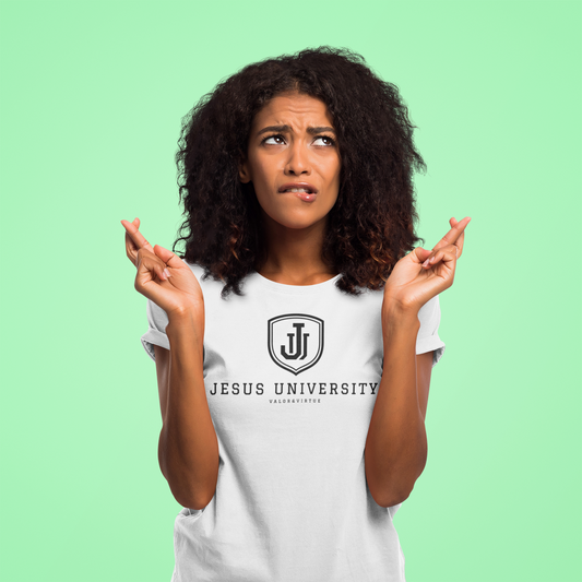 Jesus University Shield Black Logo T-Shirt