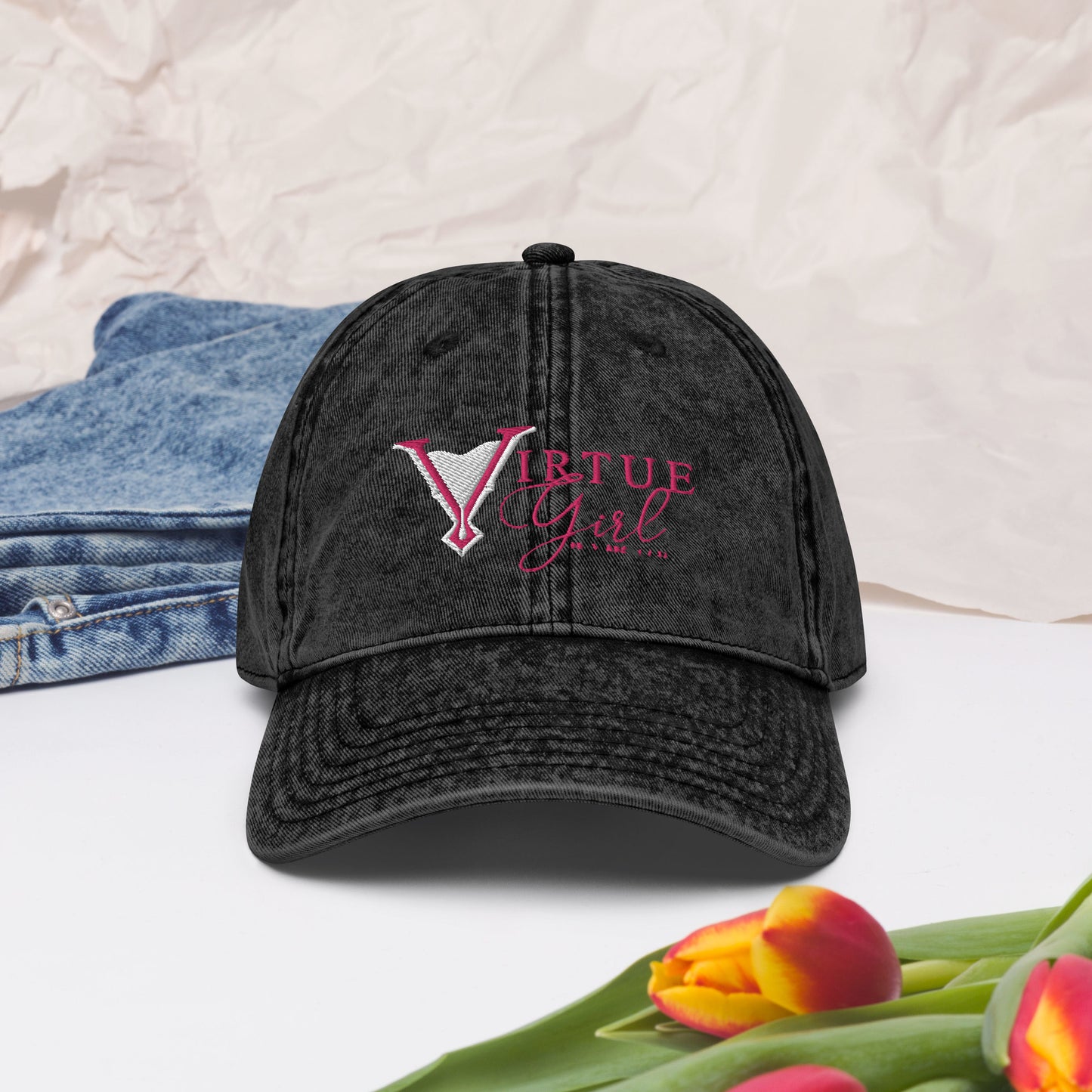 Virtue Girl Vintage Cotton Twill Cap