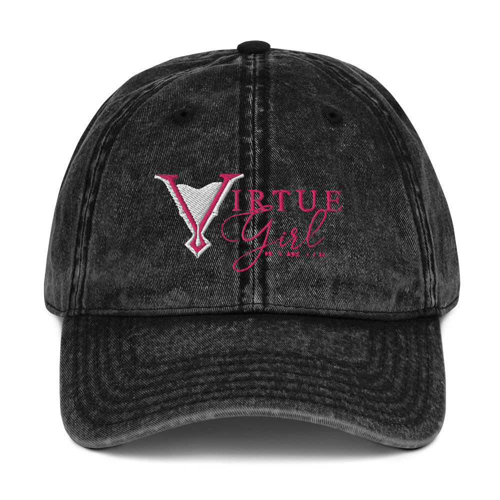 Virtue Girl Vintage Cotton Twill Cap