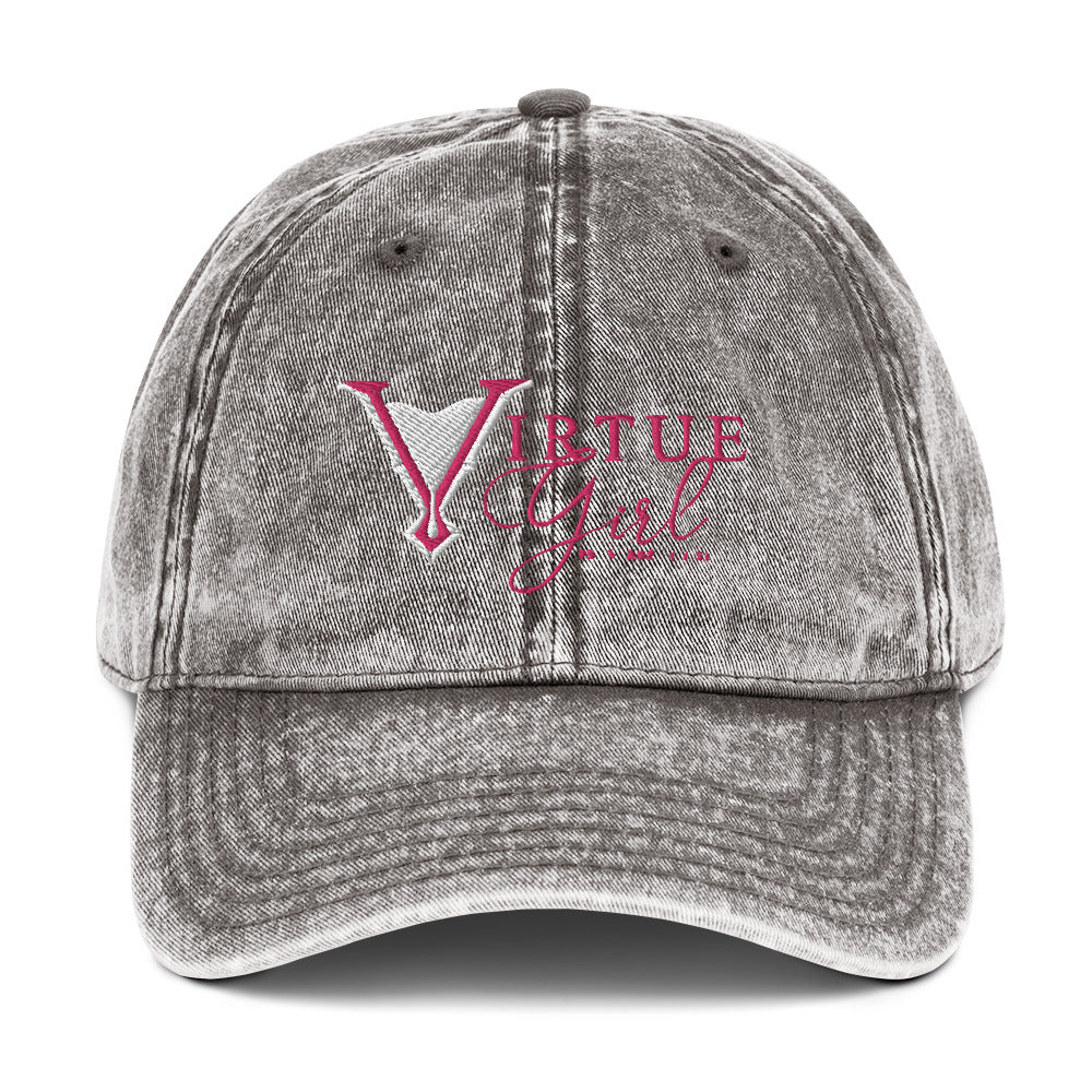 Virtue Girl Vintage Cotton Twill Cap