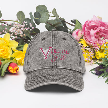 Virtue Girl Vintage Cotton Twill Cap