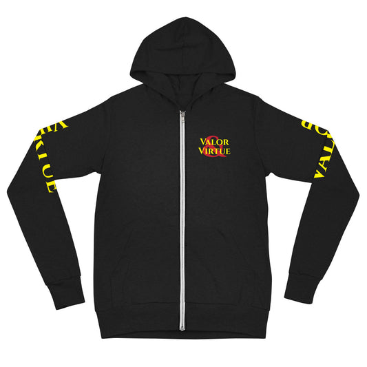 Valor & Virtue Name Zip Hoodie